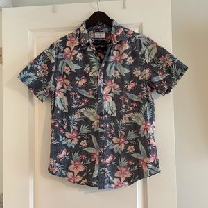 Denim & Flower Hawaiian short sleeve button shirt